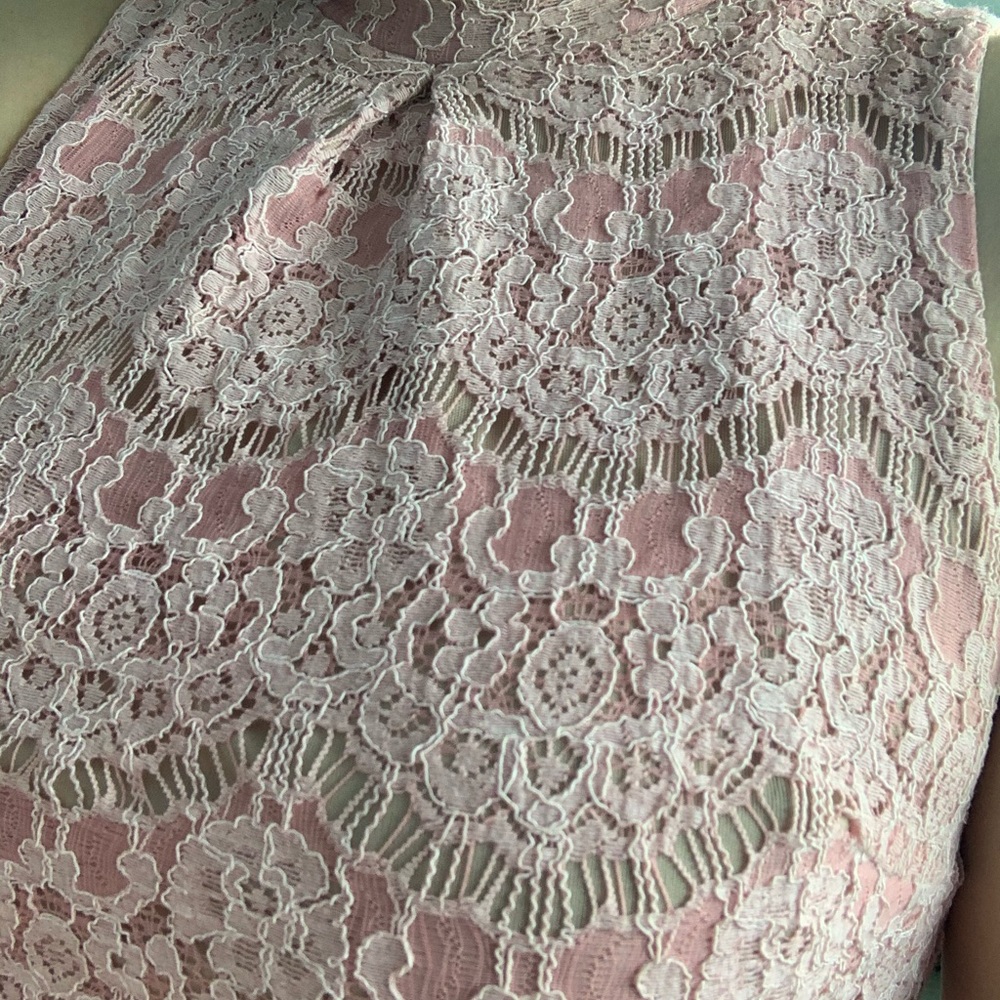 (2 for $20) Beautiful pink lace dress - Picture 7 of 7